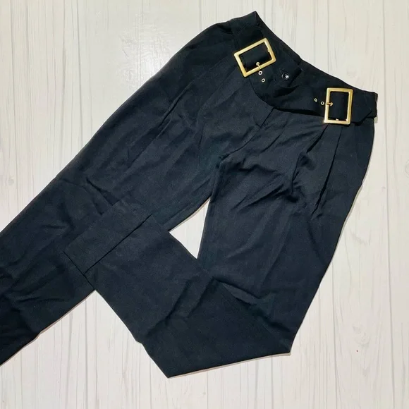 ❣️CLEAROUT❣️ Dolce & Gabbana Cuffed Paper Bag Pants - Picture 3 of 7